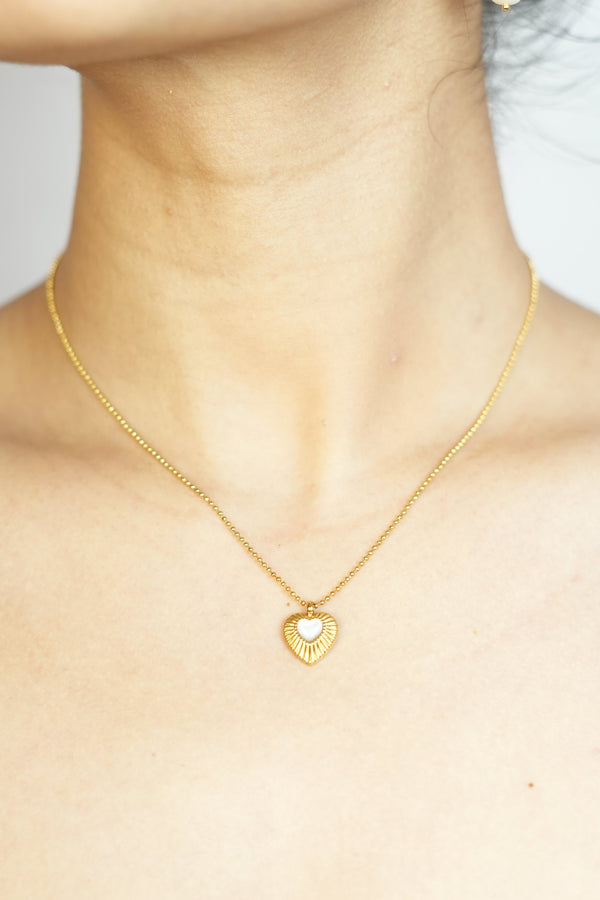 Halo Heart Necklace