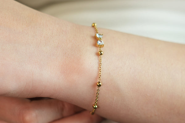 Dainty Bow Chain Bracelet