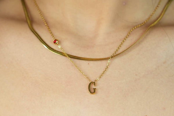 G INITIAL NECKPIECE