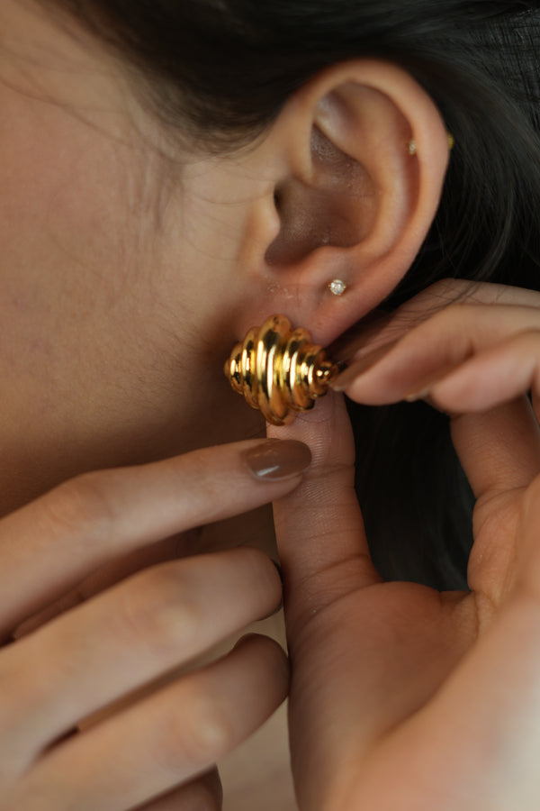 Croissant Stud Earrings